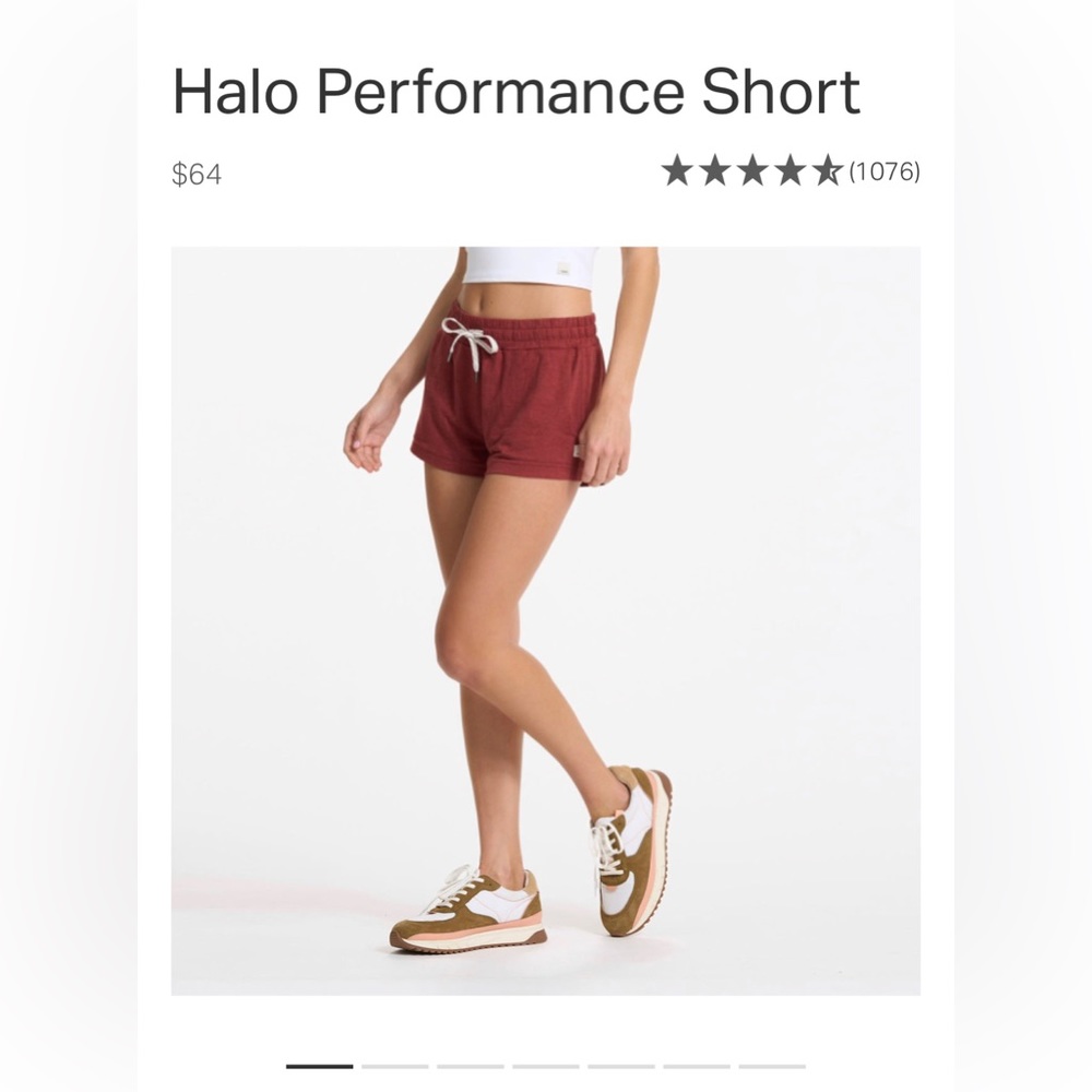 Vuori halo performance short